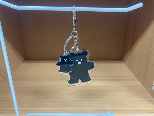 Tiny Treasures Seoul - Black Bear Acrylic Keychain