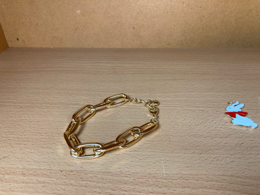 Bold Paperclip Necklace & Bracelet Set