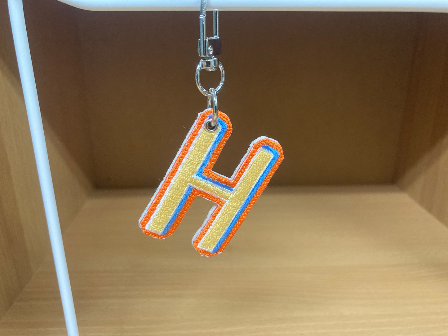 Tiny Treasures Seoul - Embroidered Initial H Bag Charm 10