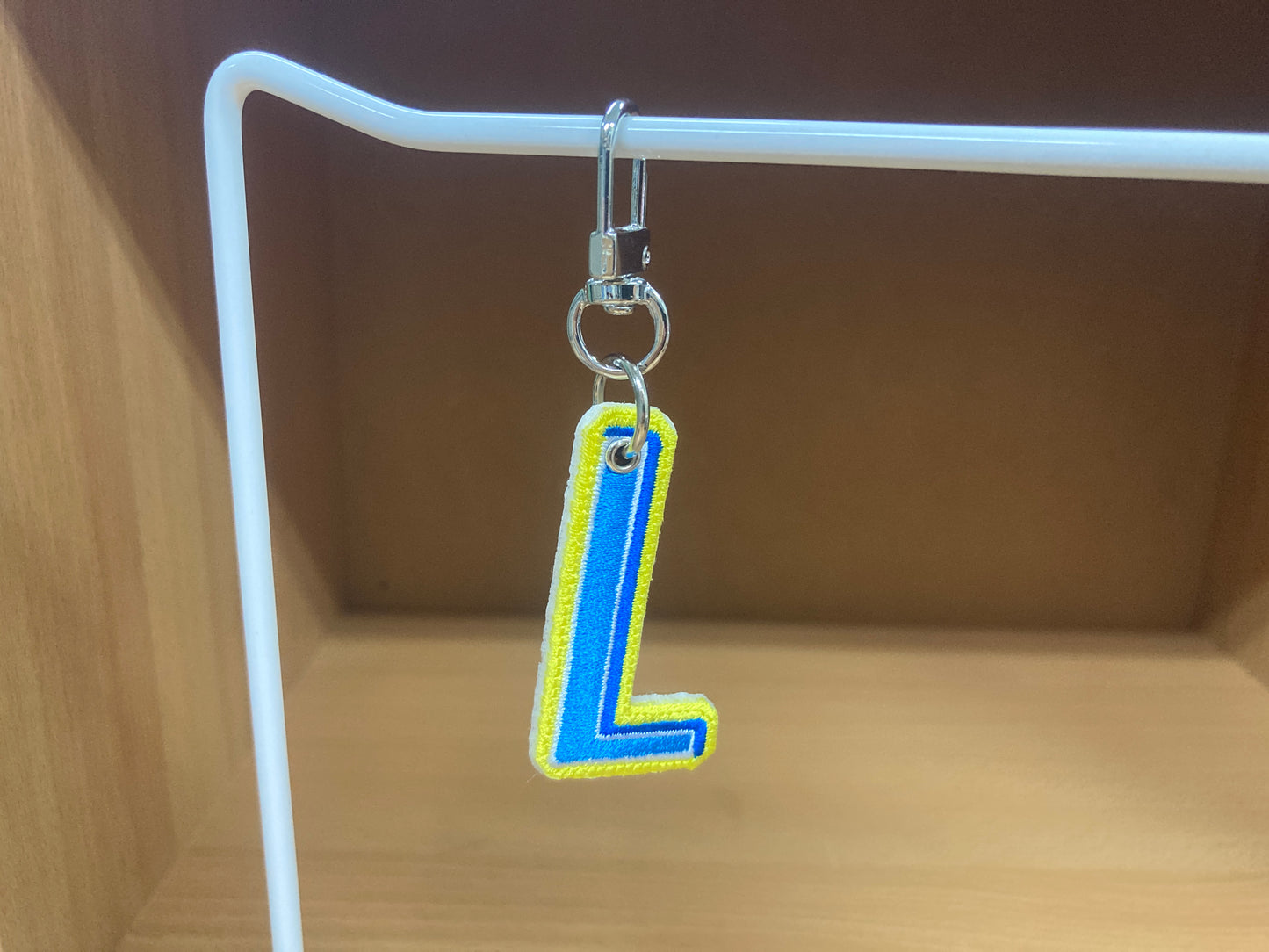 Tiny Treasures Seoul - Embroidered Initial L Bag Charm 8