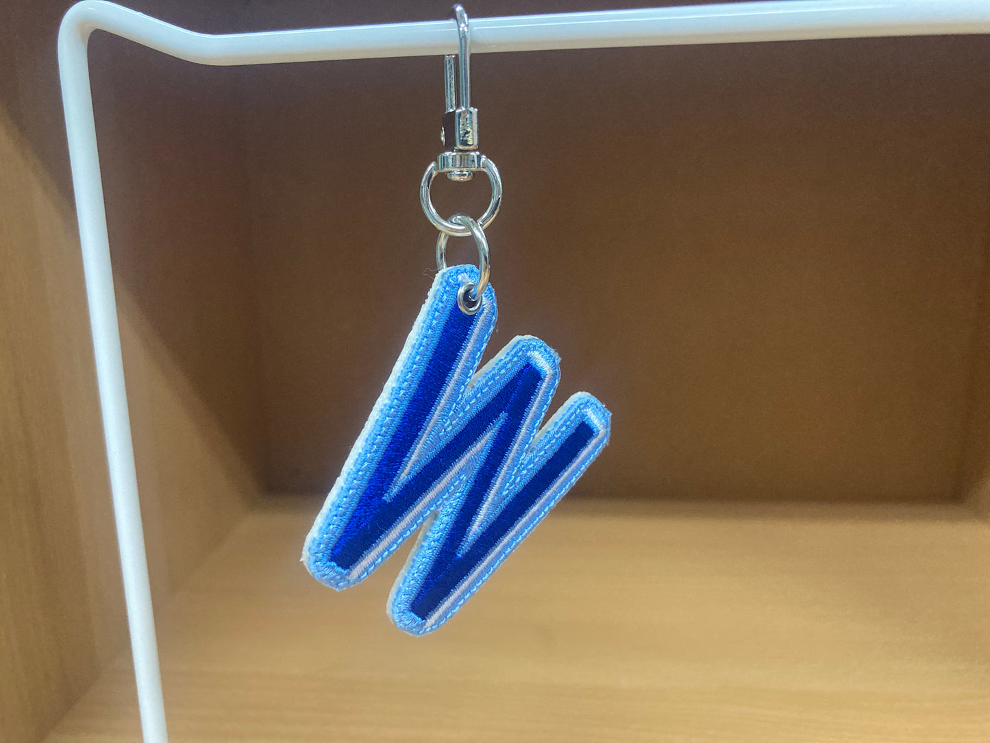 Tiny Treasures Seoul - Embroidered Initial W Bag Charm 8