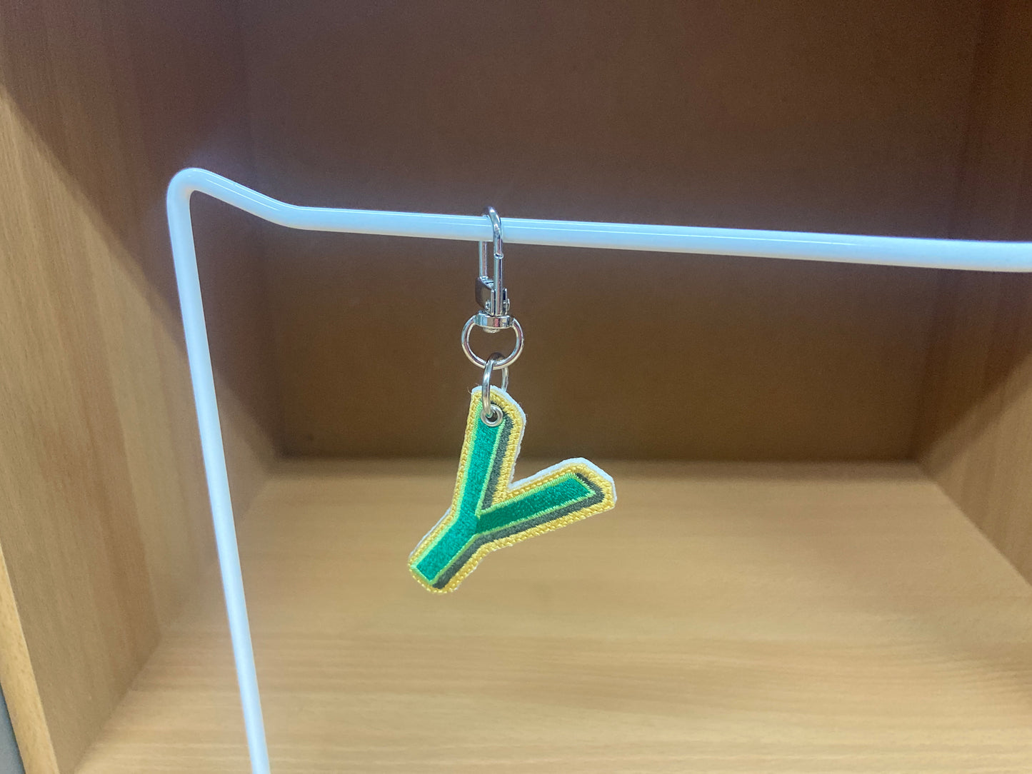 Tiny Treasures Seoul - Embroidered Initial Y Bag Charm 9