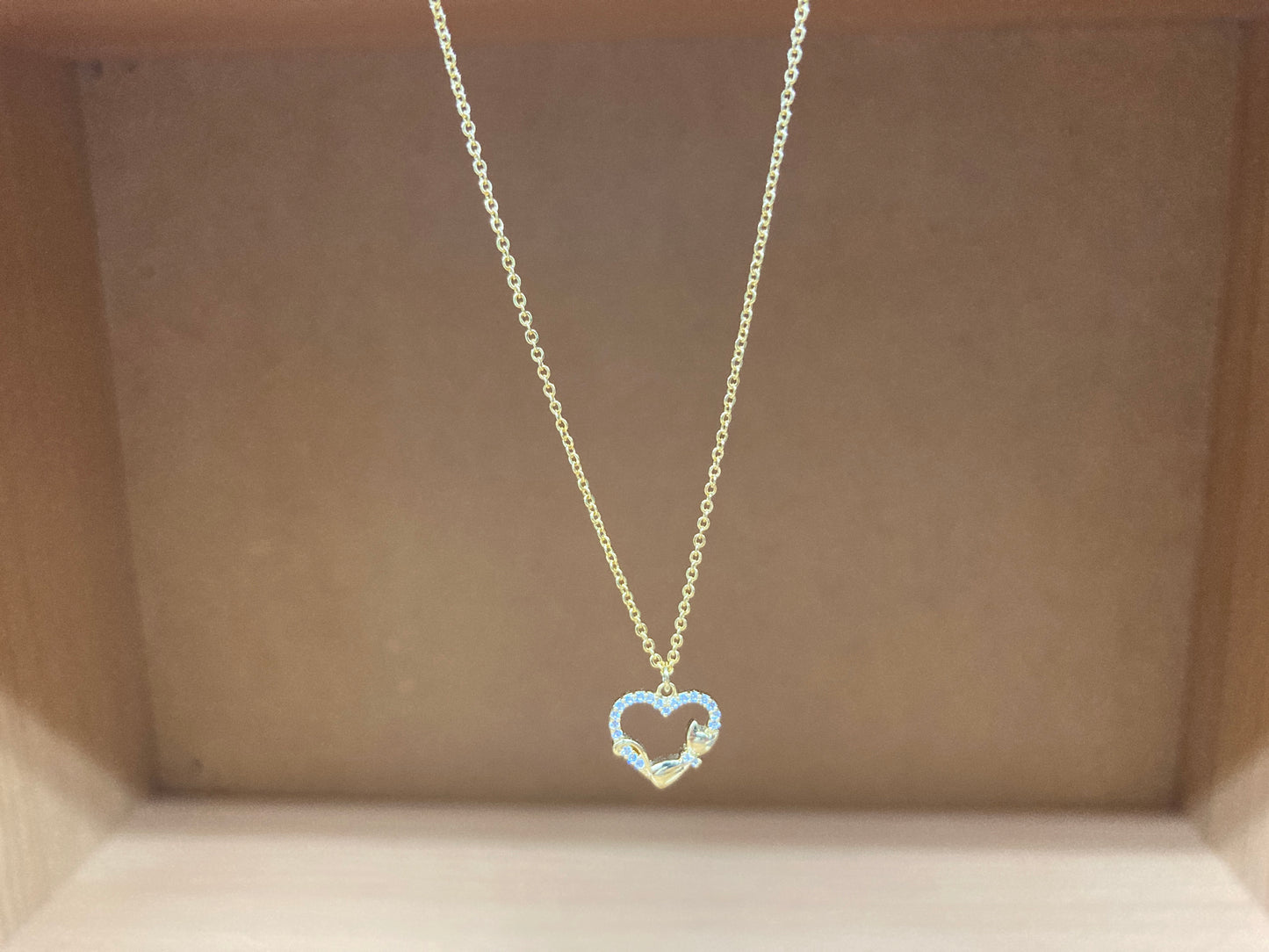 Tiny Treasures Seoul - Heart & Cat Necklace (Gold) 14