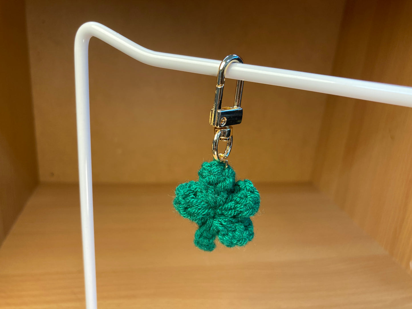 Tiny Treasures Seoul - Dark Yellow Cherry & Lucky Clover Knit Bag Charm Set