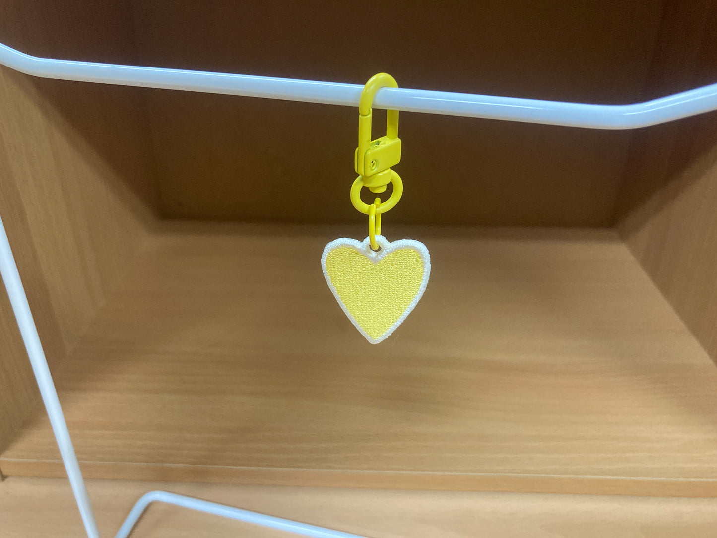 Tiny Treasures Seoul - Mini Yellow Heart Embroidered Bag Charm 5