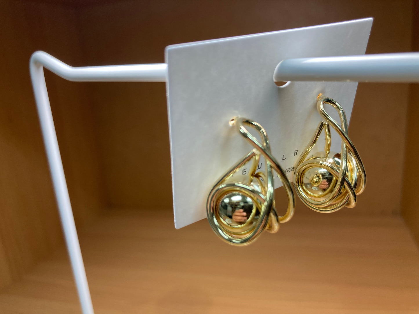 Tiny Treasures Seoul - Orbital Ball Drop Earrings (Gold)