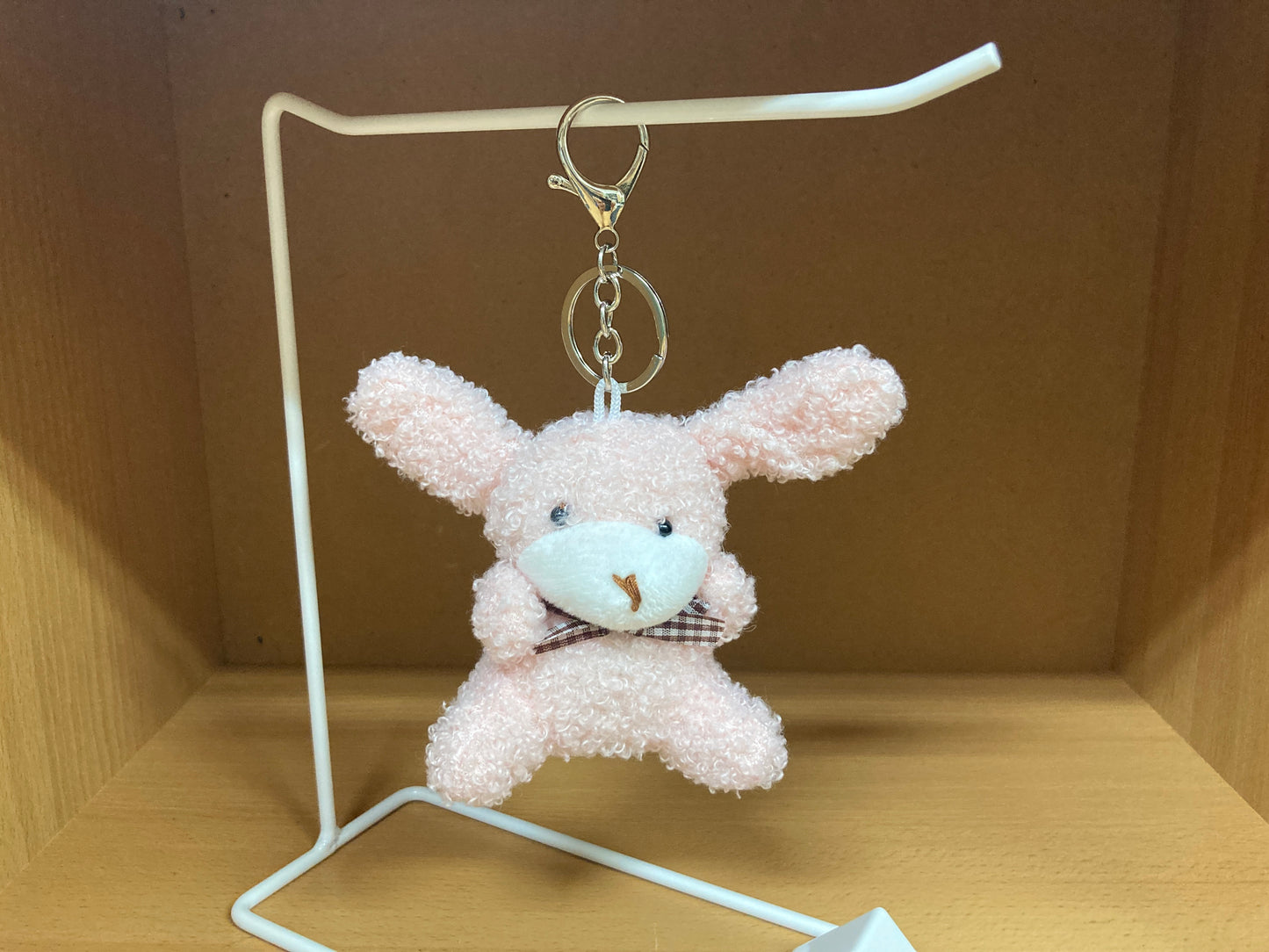 Tiny Treasures Seoul - Pink Teddy Bunny Plush Bag Charm 12