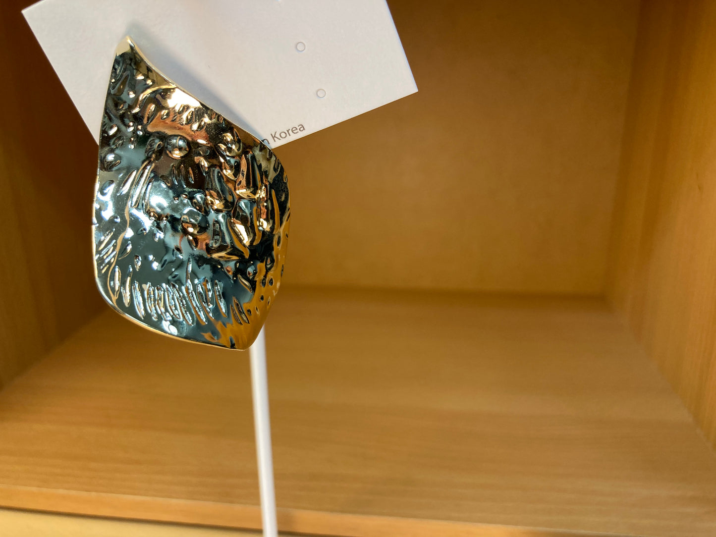 Tiny Treasures Seoul - Sculptural Hammered Gold Statement Earrings