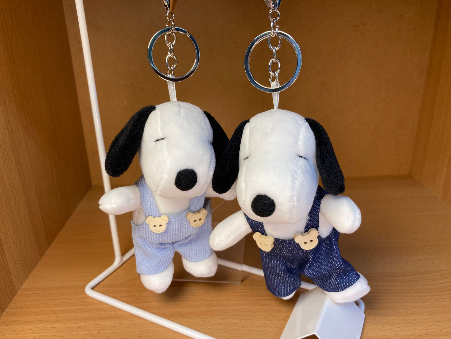 Tiny Treasures Seoul - Light Blue Snoopy Plush Bag Charm Key Chain