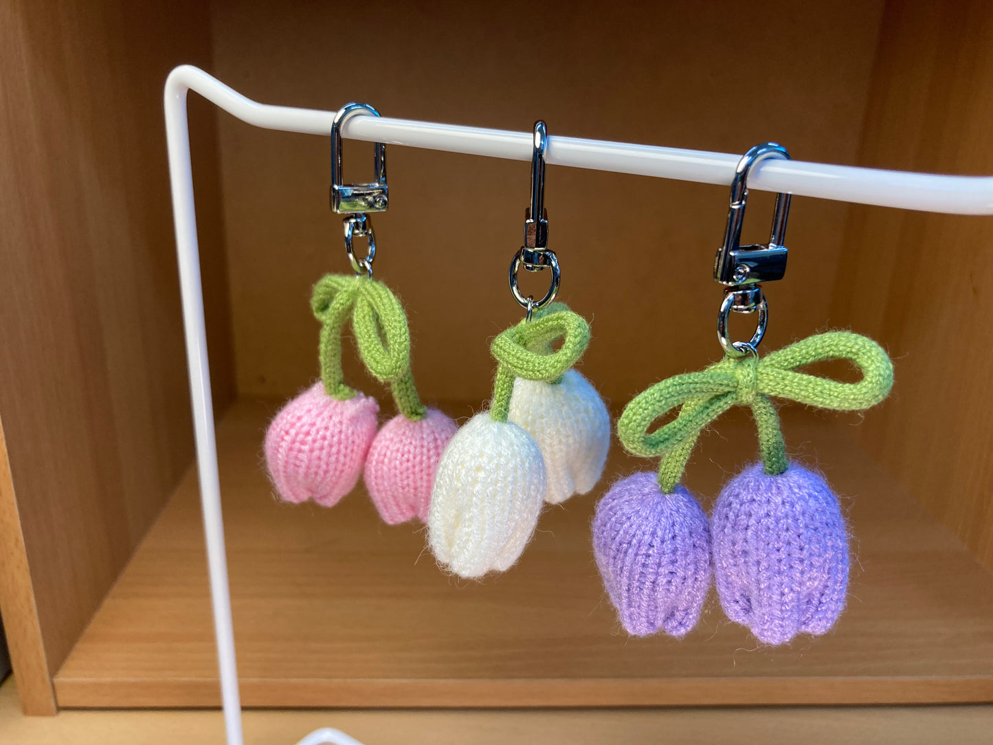 Tiny Treasures Seoul - Lavender Tulip Ribbon Bag Charm