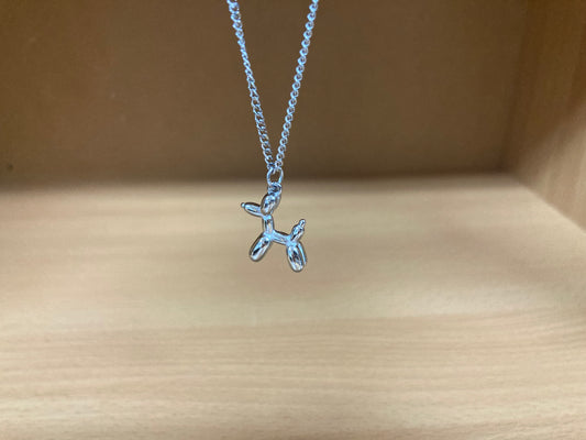 Tiny Treasures Seoul - Balloon Dog Surgical Steel Necklace Front View