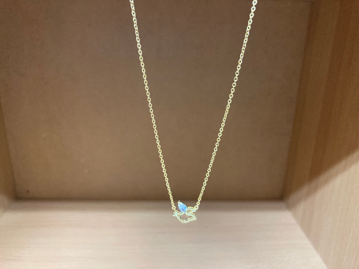 Tiny Treasures Seoul - Bird Zirconia Wing Necklace (Gold) 6