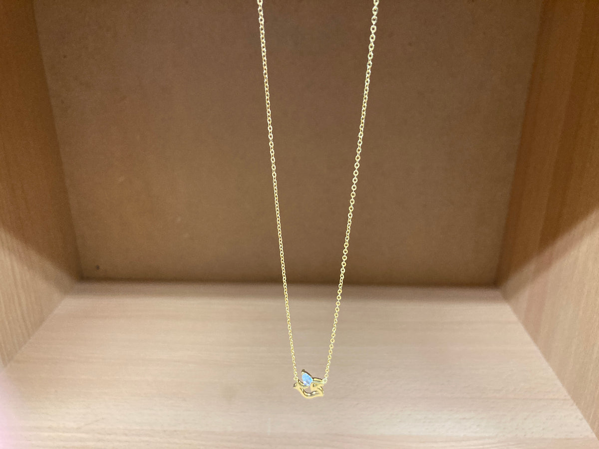 Tiny Treasures Seoul - Bird Zirconia Wing Necklace (Gold) 9