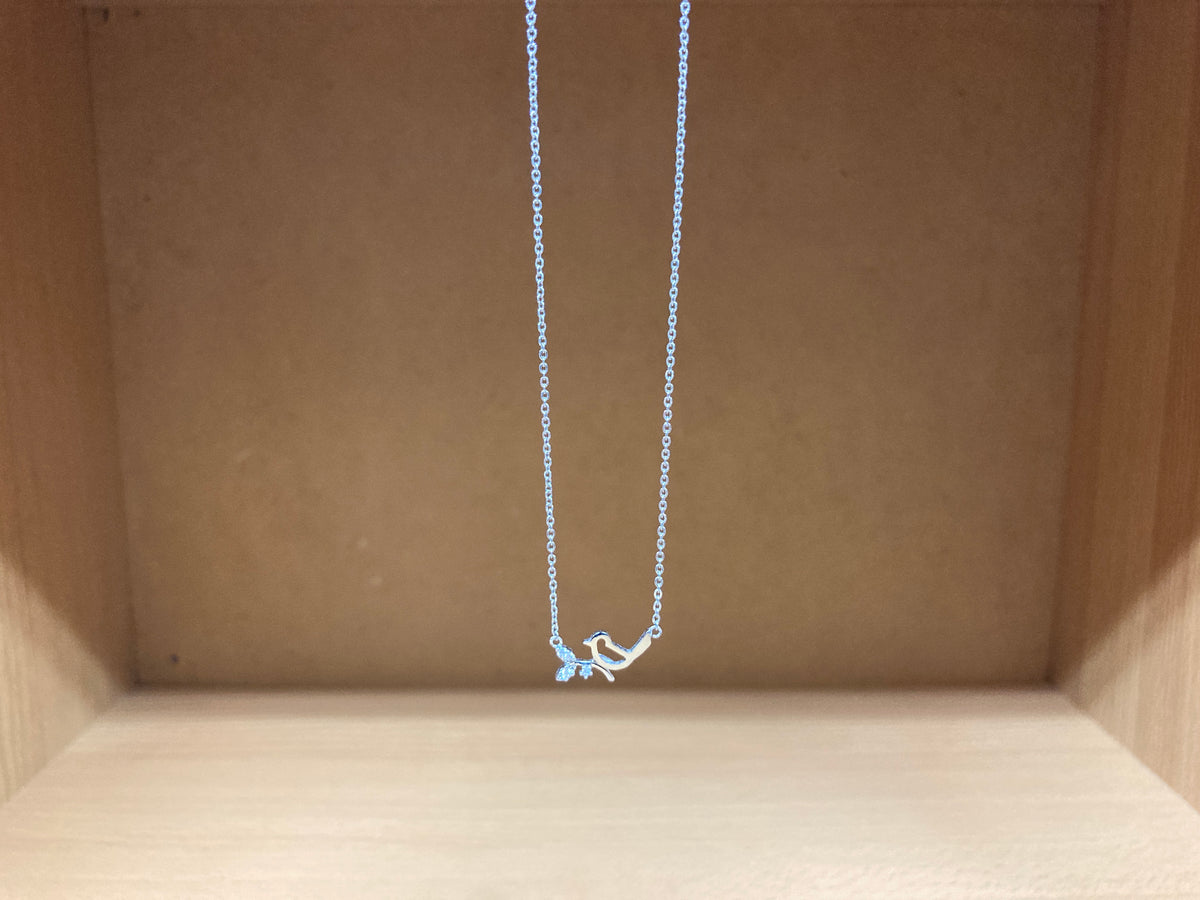 Tiny Treassures Seoul - Bird on Branch Necklace (Silver) 8