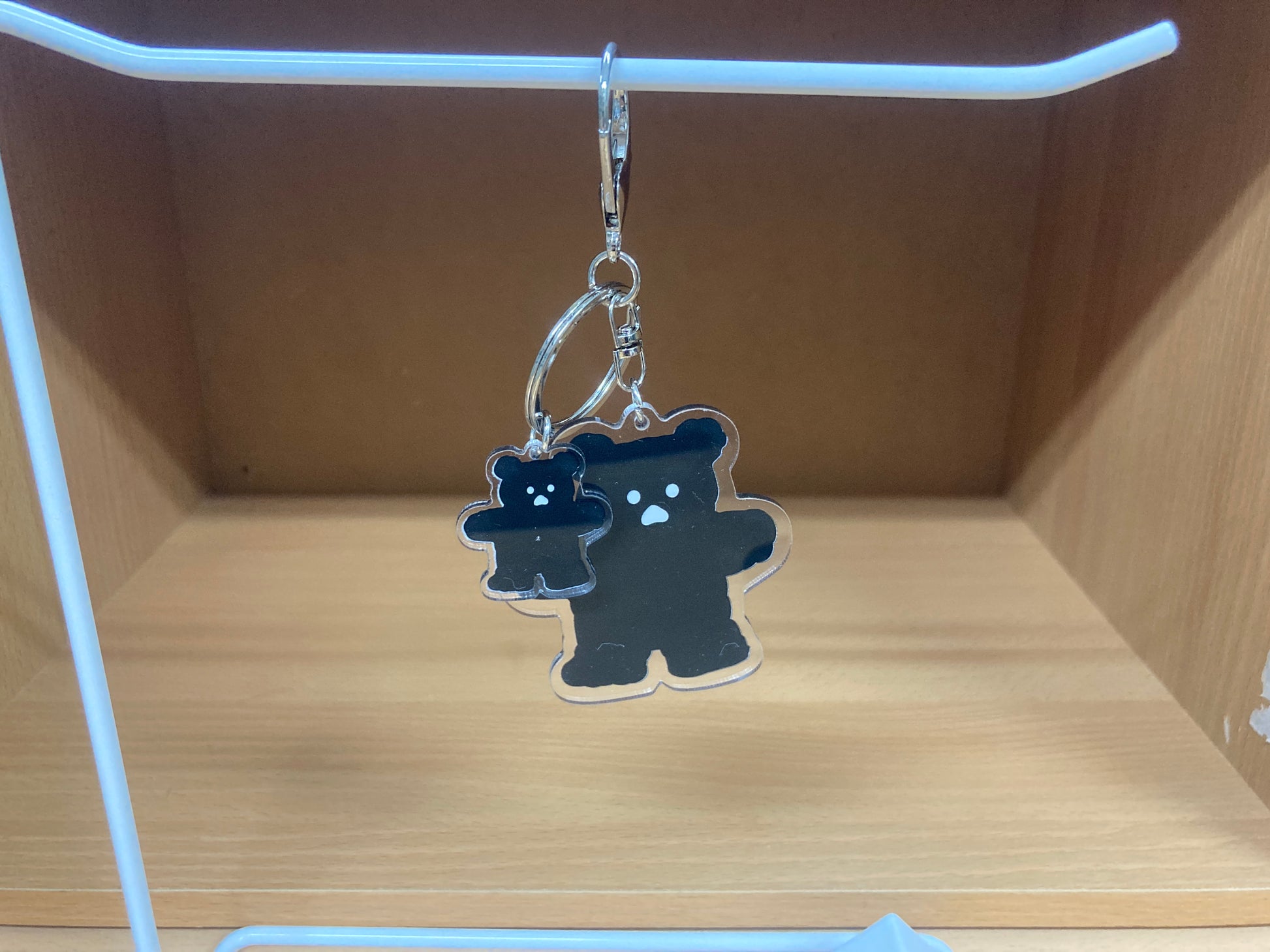 Tiny Treasures Seoul - Black Bear Acrylic Keychain 