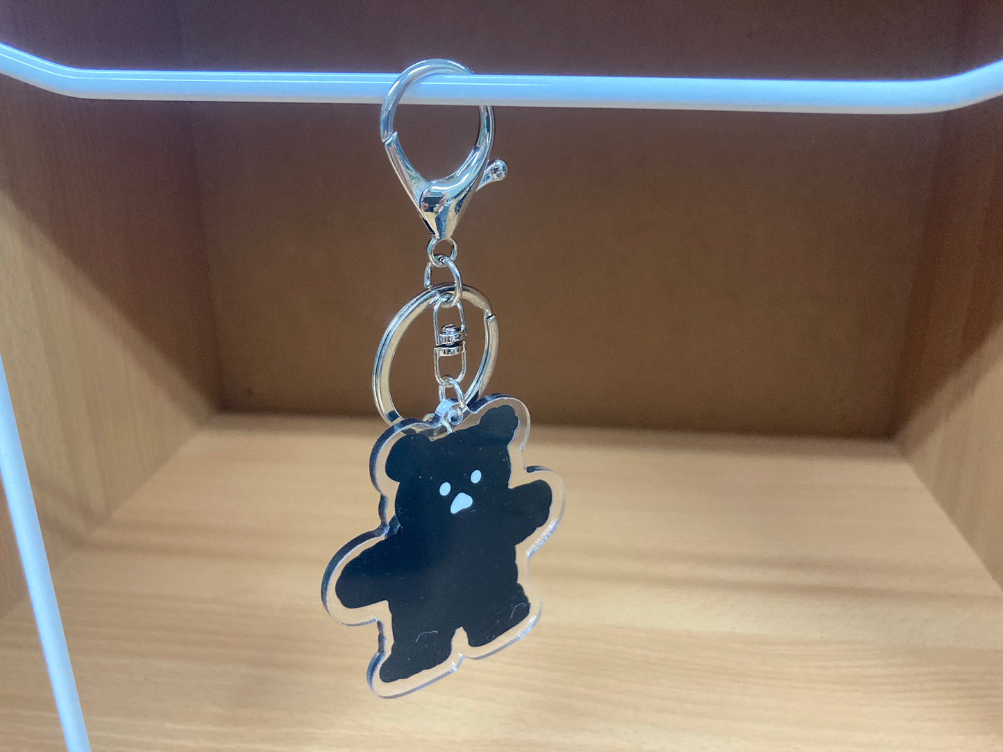 Tiny Treasures Seoul - Black Bear Acrylic Keychain 10