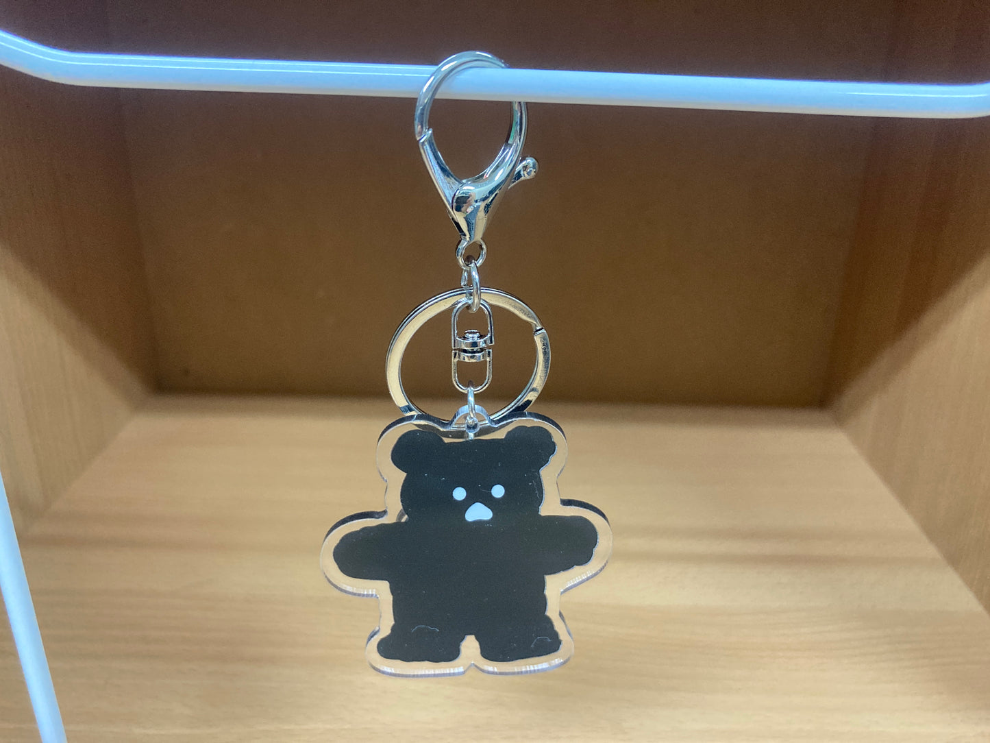 Tiny Treasures Seoul - Black Bear Acrylic Keychain 2