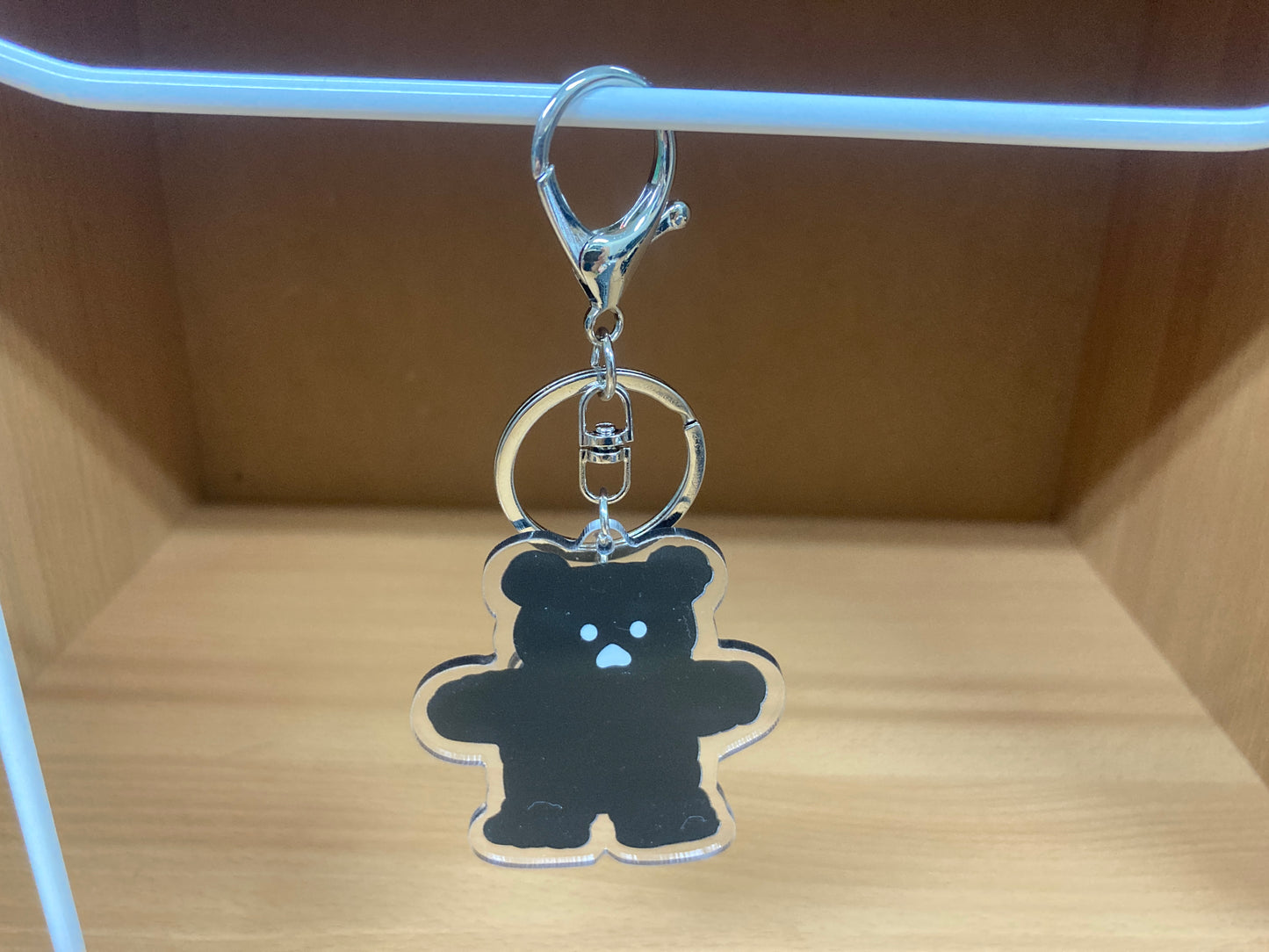 Tiny Treasures Seoul - Black Bear Acrylic Keychain 7