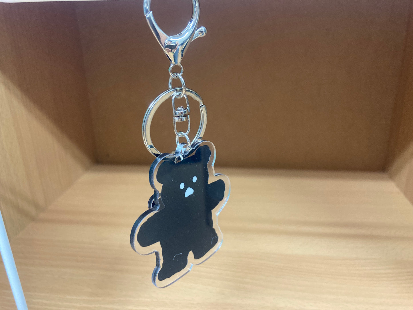 Tiny Treasures Seoul - Black Bear Acrylic Keychain 8