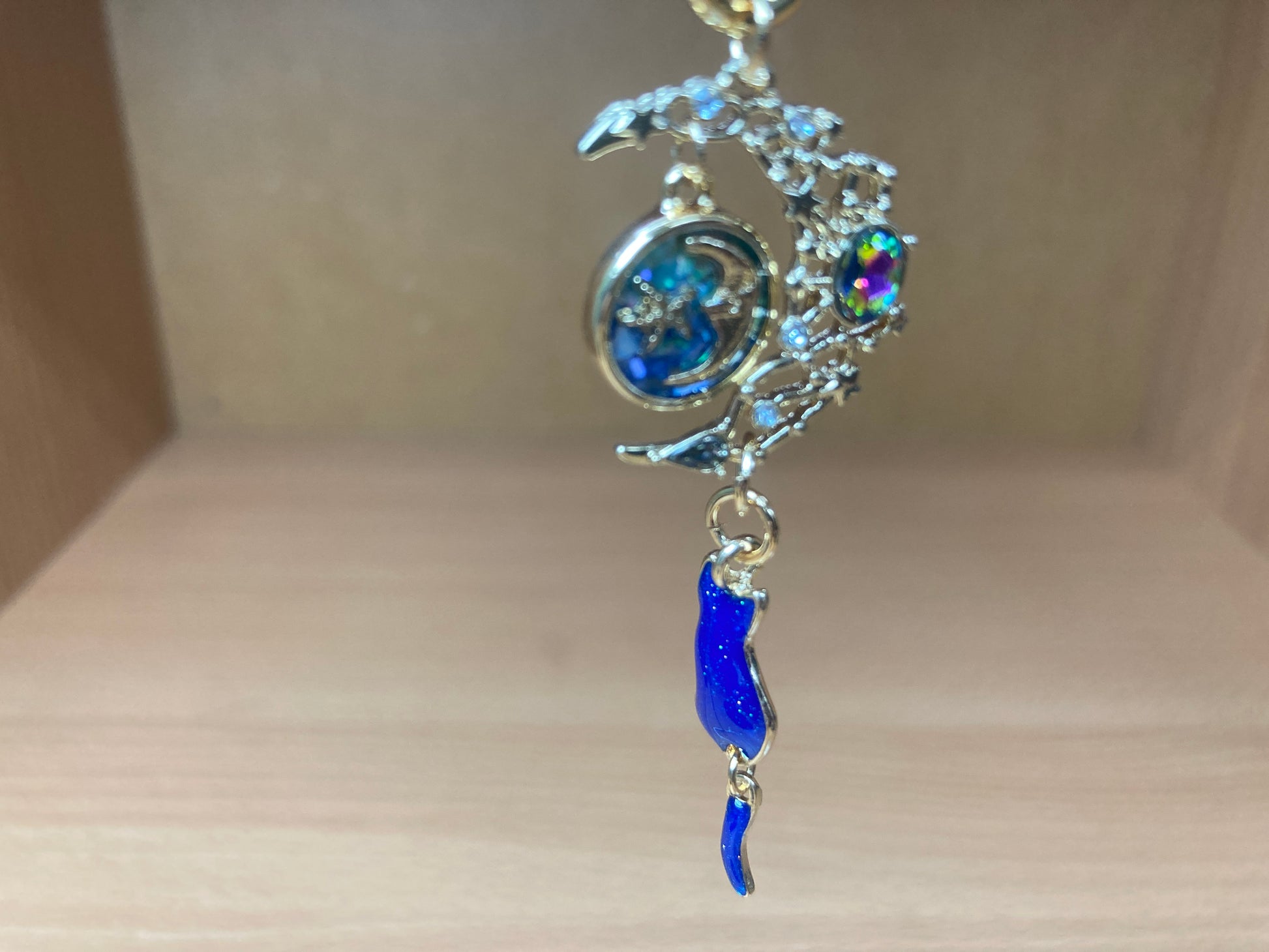 Tiny Treasures Seoul - Blue Cat Moon Bag Charm 2