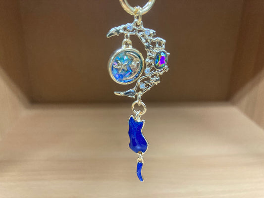 Tiny Treasures Seoul - Blue Cat Moon Bag Charm