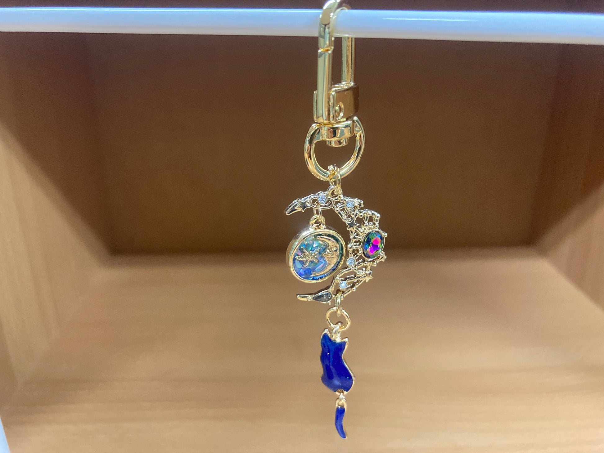 Tiny Treasures Seoul - Blue Cat Moon Bag Charm 12