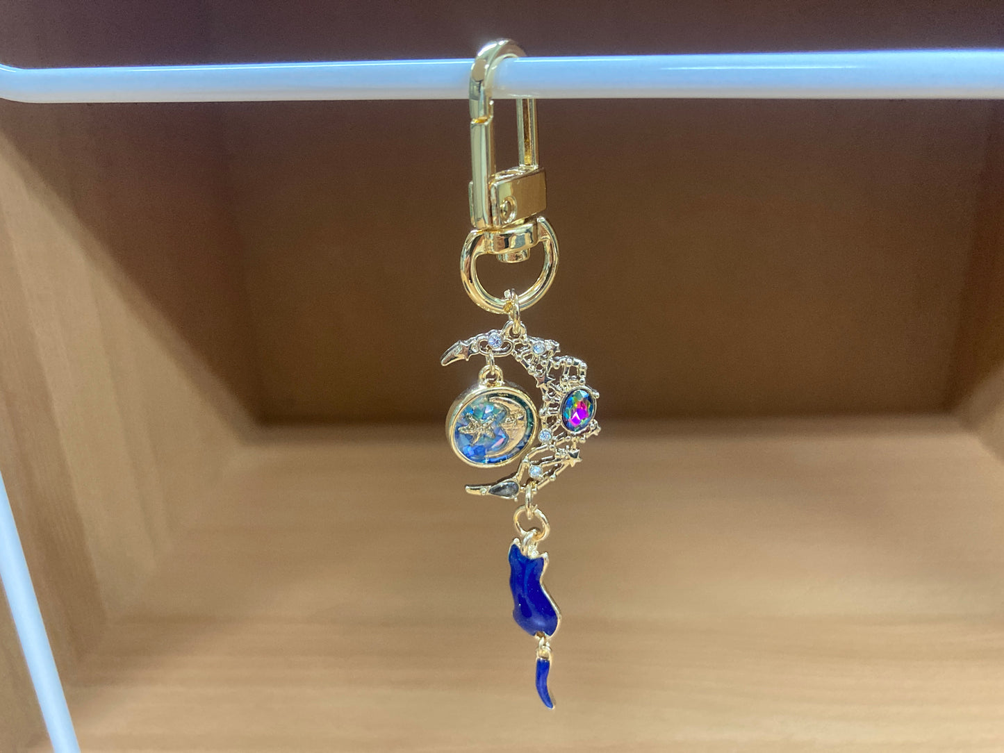 Tiny Treasures Seoul - Blue Cat Moon Bag Charm 15