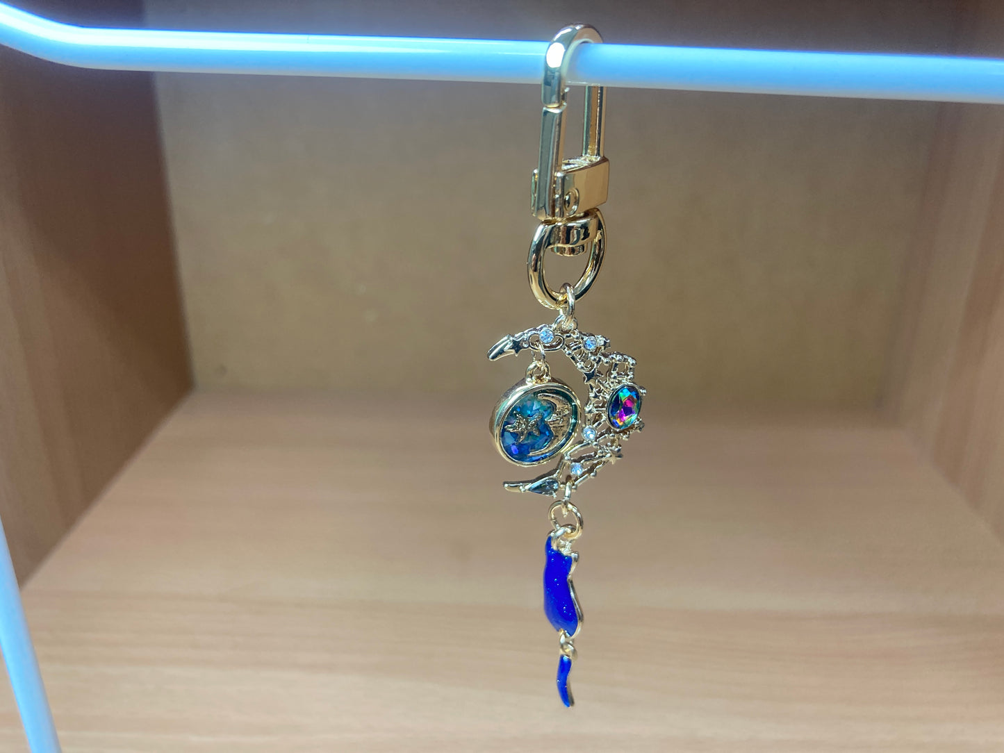 Tiny Treasures Seoul - Blue Cat Moon Bag Charm 16