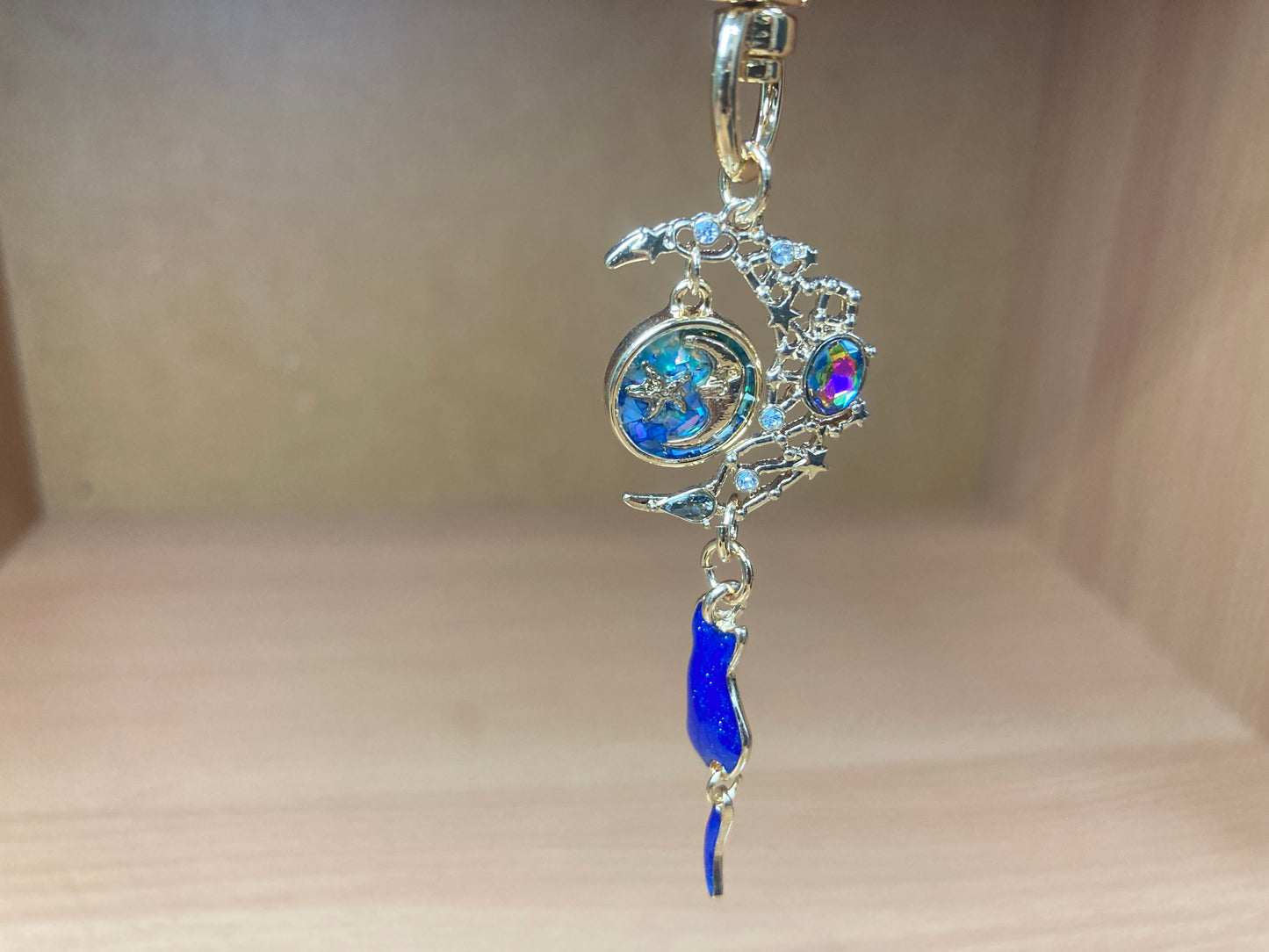 Tiny Treasures Seoul - Blue Cat Moon Bag Charm 3