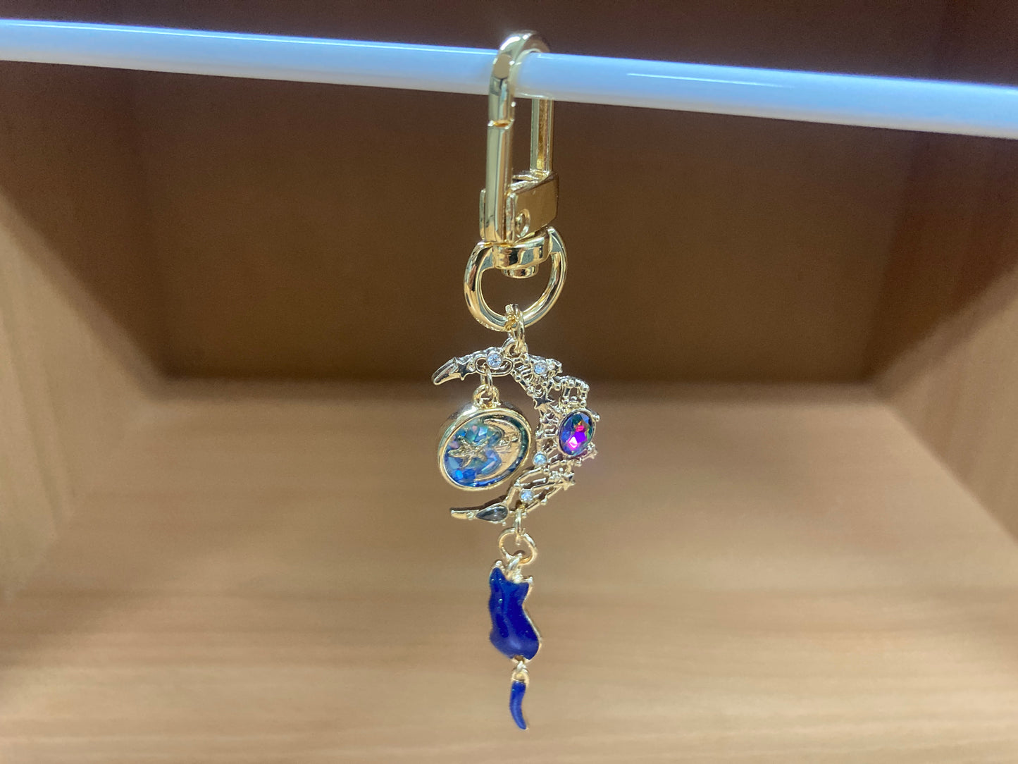 Tiny Treasures Seoul - Blue Cat Moon Bag Charm 5