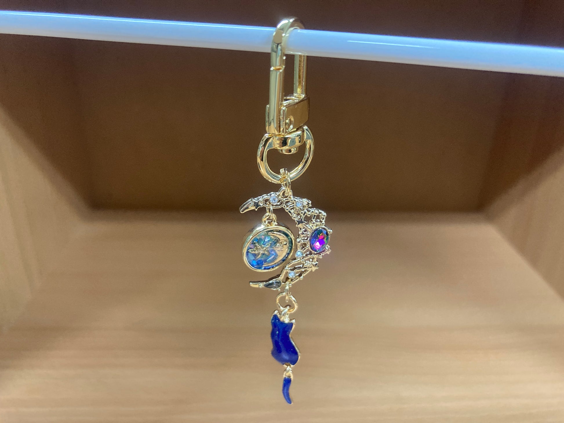 Tiny Treasures Seoul - Blue Cat Moon Bag Charm 5