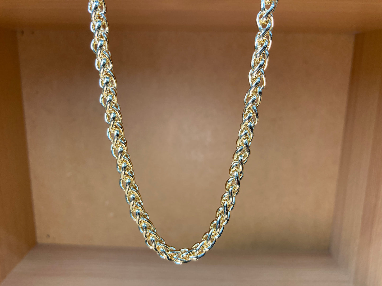 Bold Twisted Chain Necklace & Bracelet Set