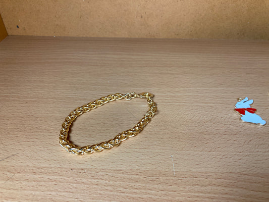 Bold Twisted Chain Necklace & Bracelet Set