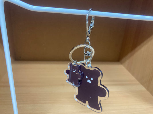 Tiny Treasures Seoul - Brown Bear Acrylic Keychain 3