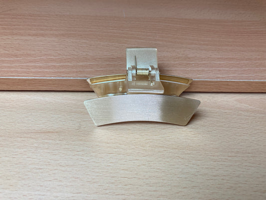 Tiny Treasures Seoul - Brushed Gold Mini Curved Bar Hair Claw