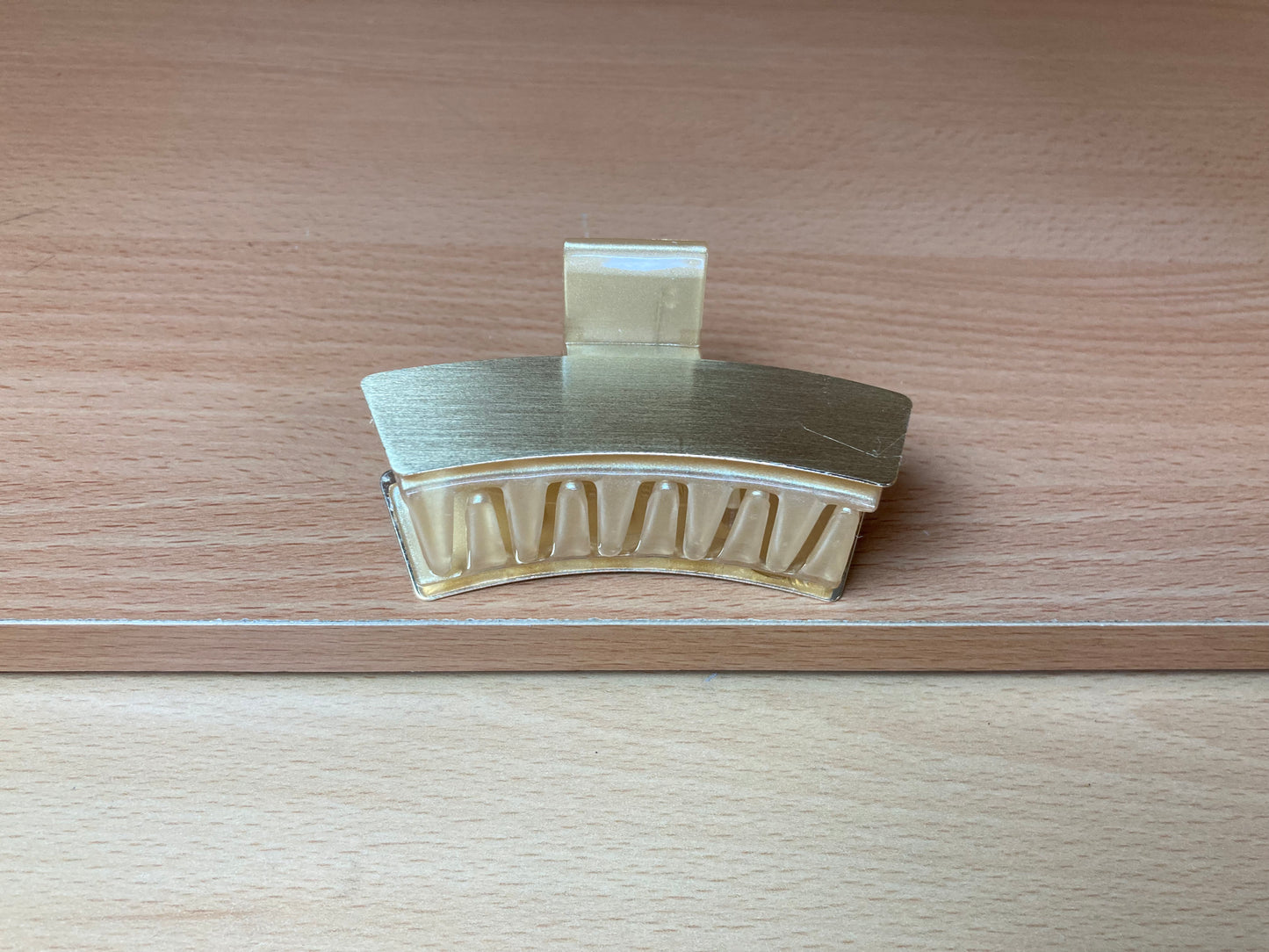 Tiny Treasures Seoul - Brushed Gold Mini Curved Bar Hair Claw View