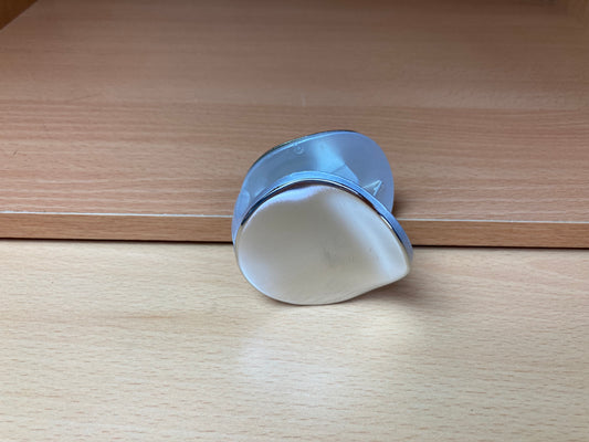 Tiny Treasures Seoul - Brushed Silver Pebble Mini Hair Claw