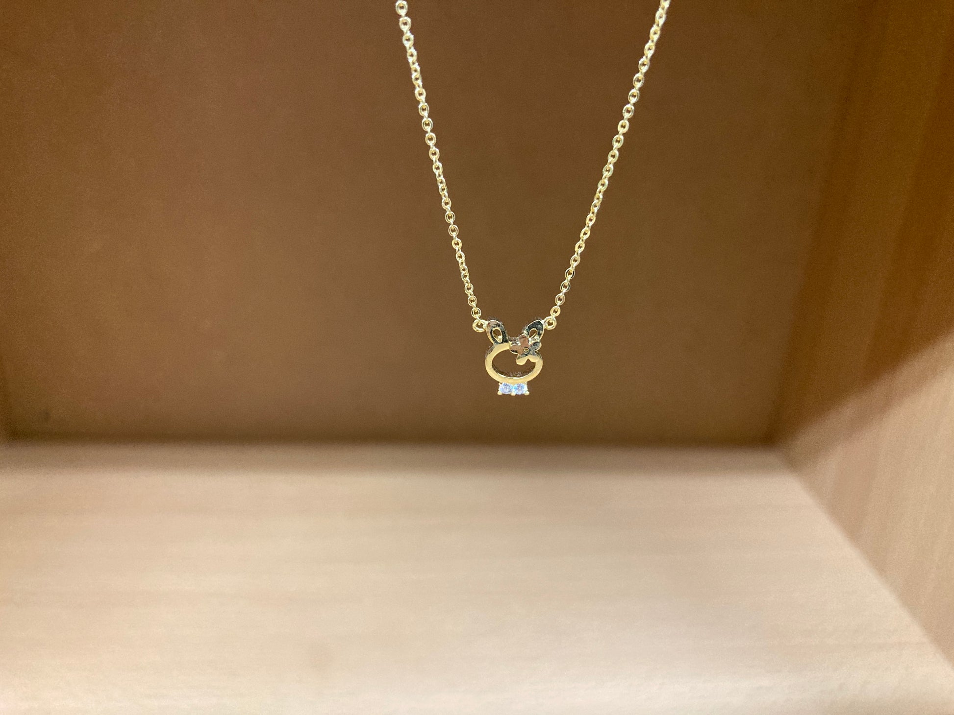 Tiny Treasures Seoul - Bunny Necklace (Gold) 