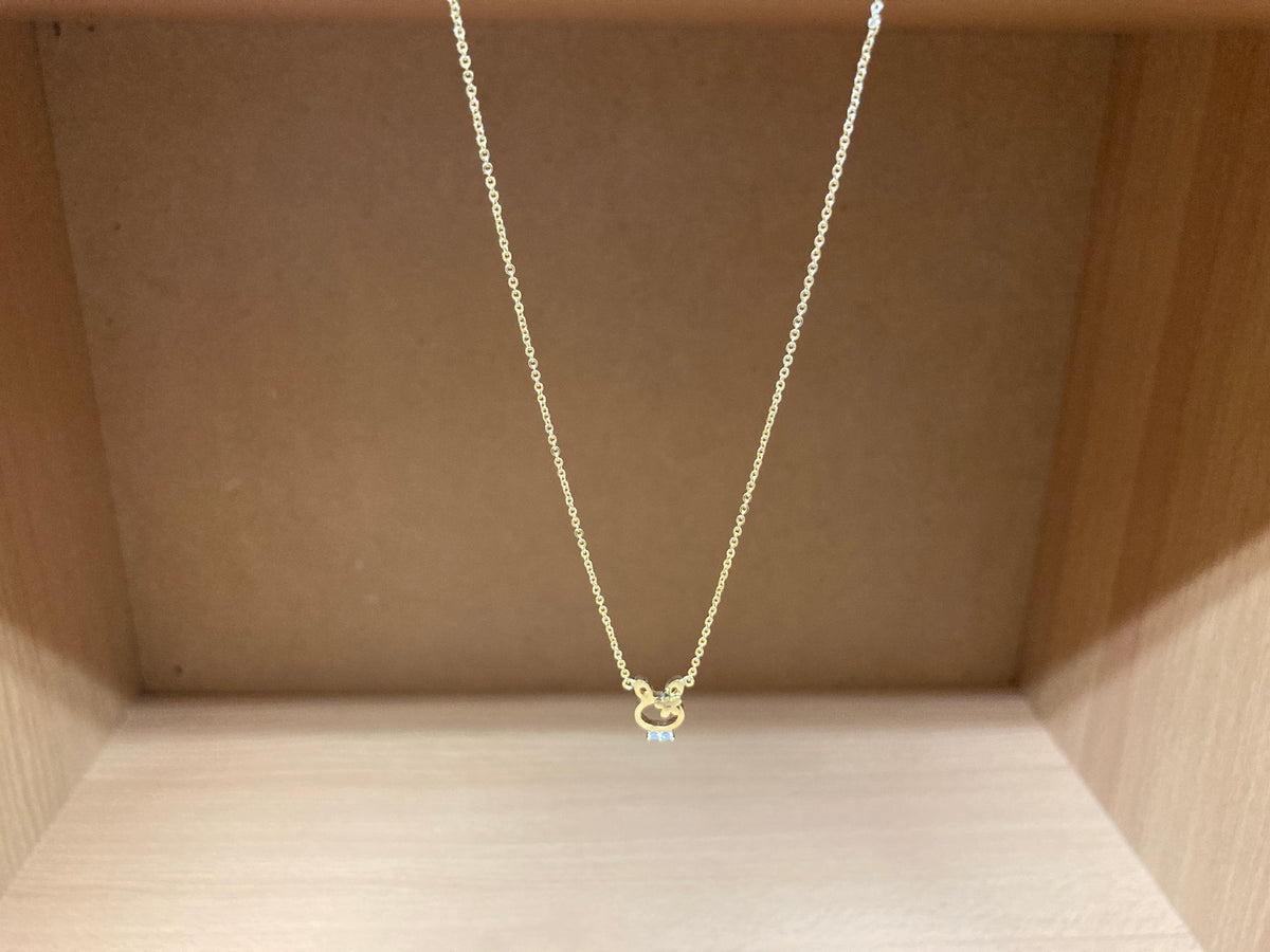 Tiny Treasures Seoul - Bunny Necklace (Gold) 3