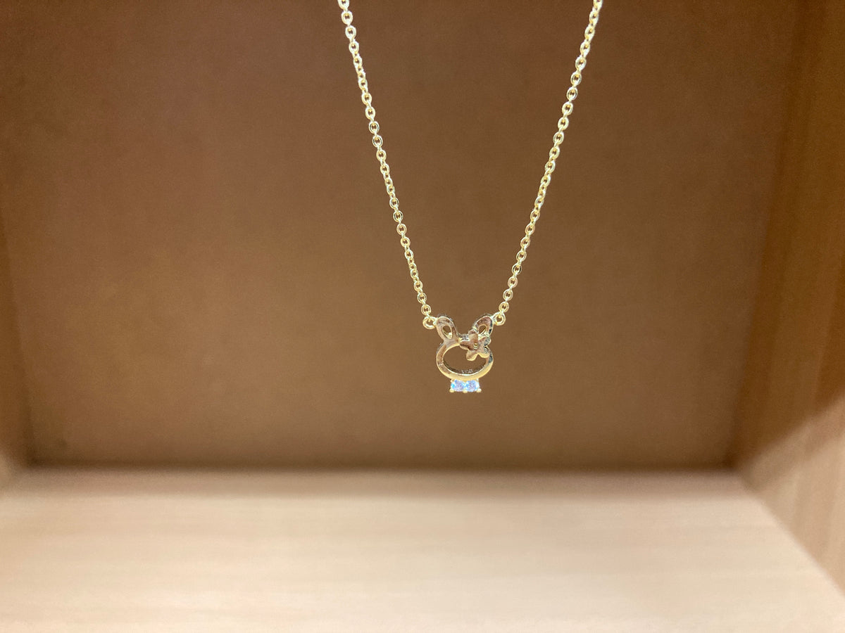 Tiny Treasures Seoul - Bunny Necklace (Gold) 4