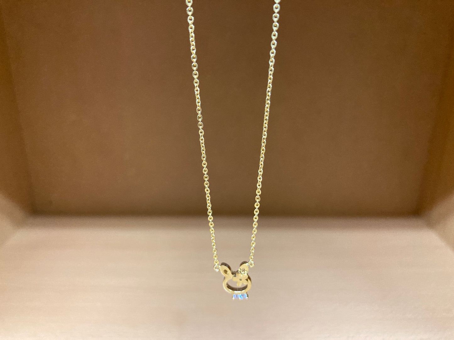 Tiny Treasures Seoul - Bunny Necklace (Gold) 7