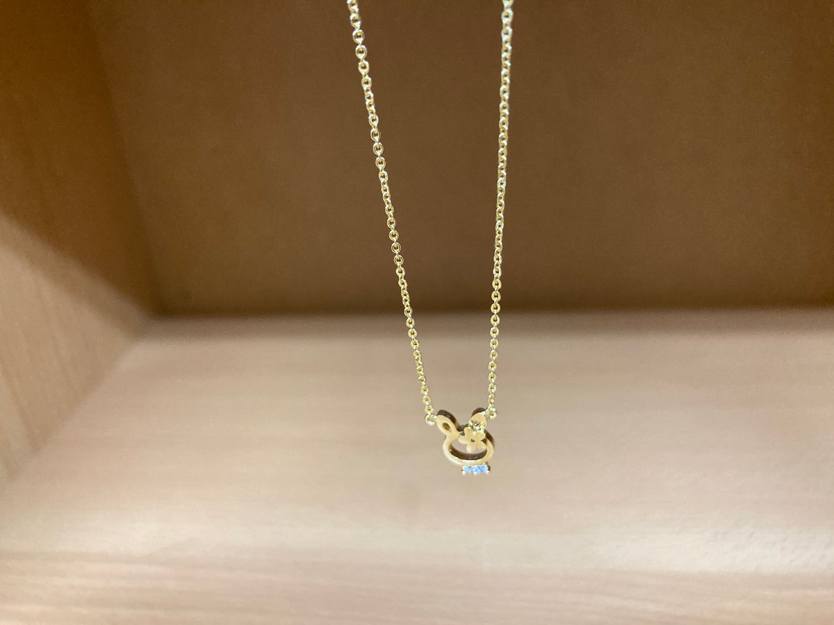 Tiny Treasures Seoul - Bunny Necklace (Gold) 8