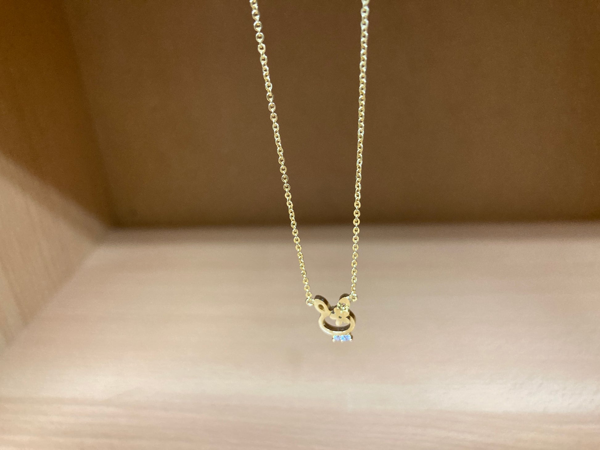 Tiny Treasures Seoul - Bunny Necklace (Gold) 8