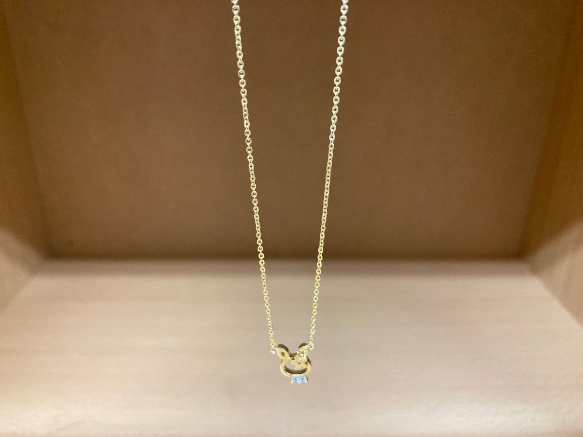Tiny Treasures Seoul - Bunny Necklace (Gold) 9