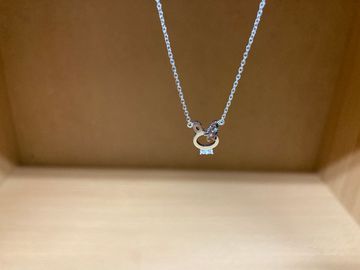 Tiny Treasures Seoul - Bunny Necklace (Silver) 