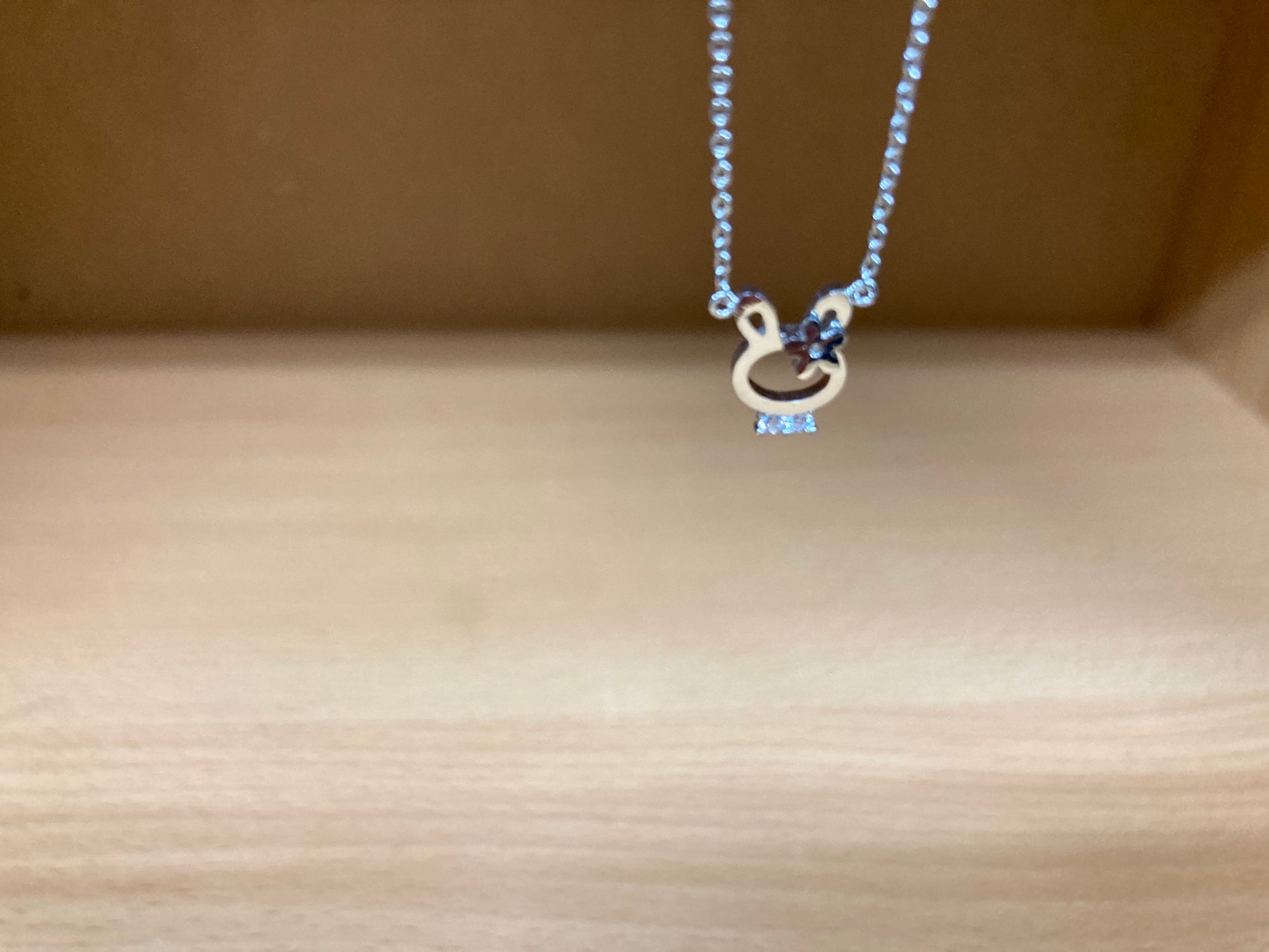 Tiny Treasures Seoul - Bunny Necklace (Silver) 2