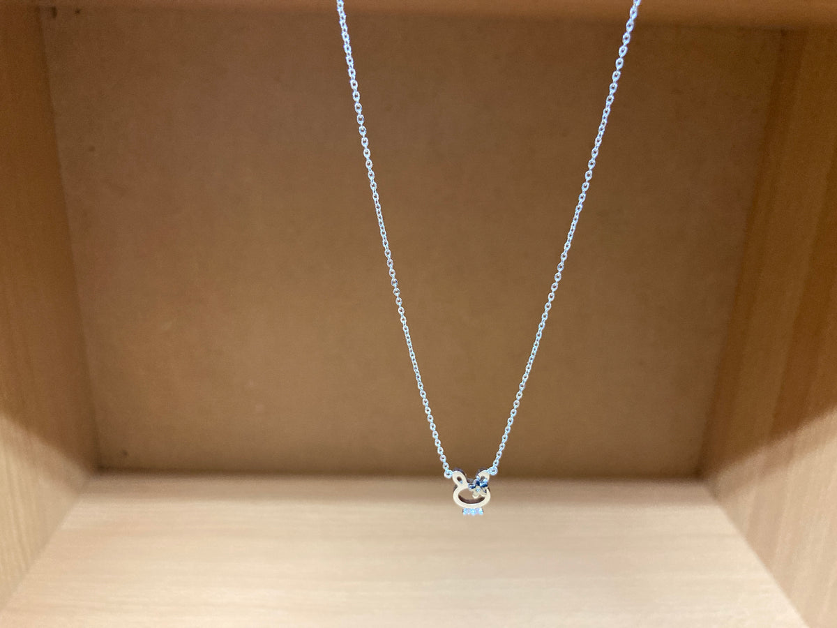 Tiny Treasures Seoul - Bunny Necklace (Silver) 3