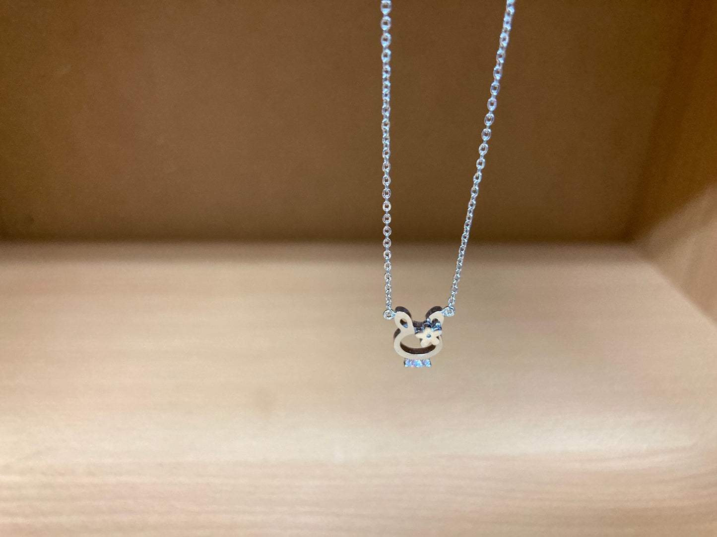 Tiny Treasures Seoul - Bunny Necklace (Silver) 5