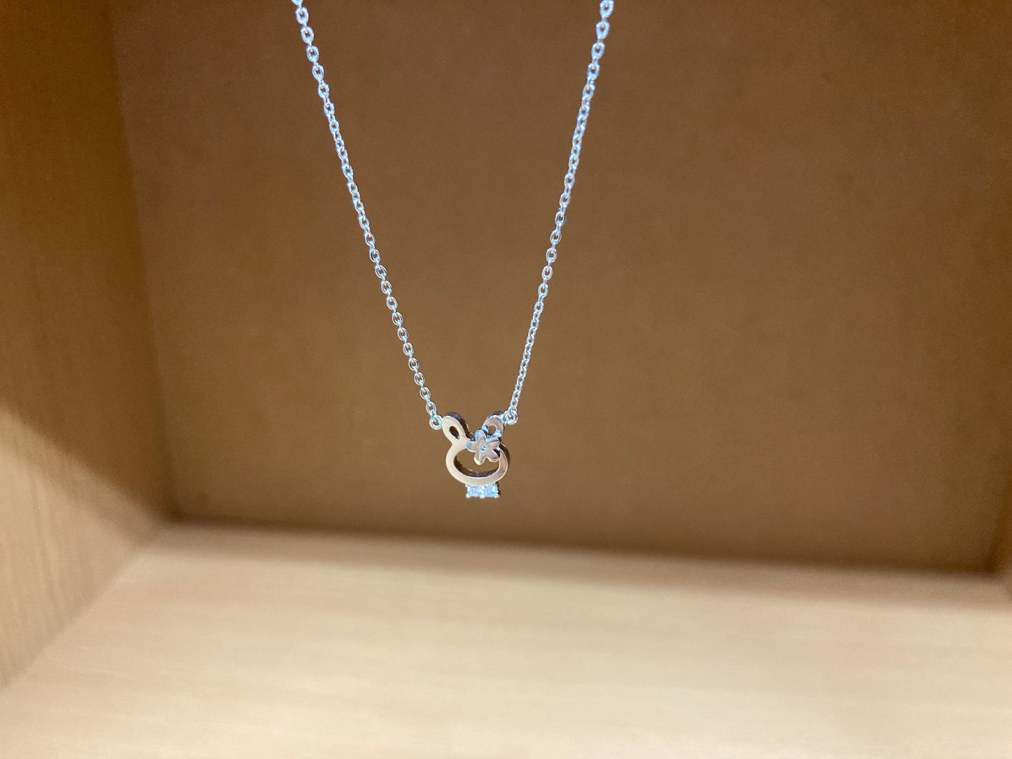 Tiny Treasures Seoul - Bunny Necklace (Silver) 6