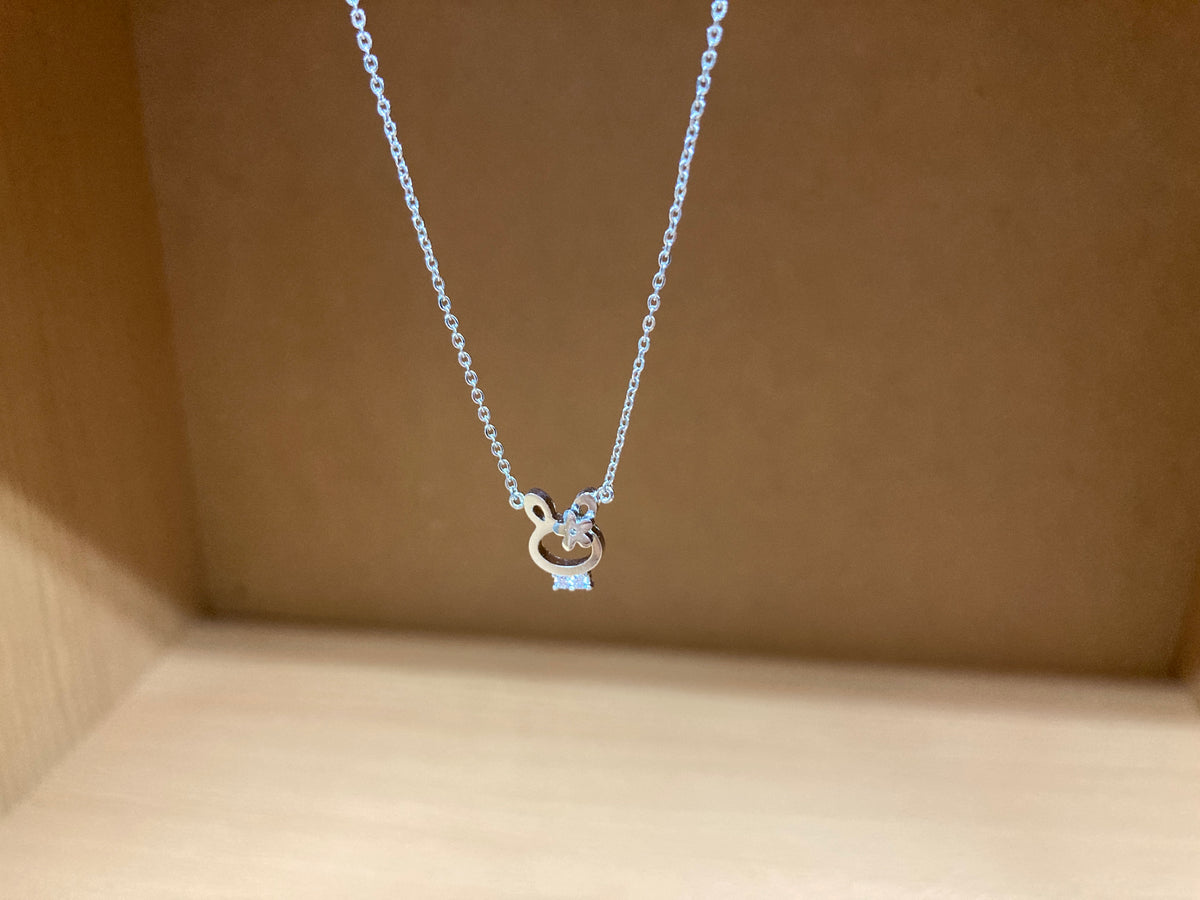 Tiny Treasures Seoul - Bunny Necklace (Silver) 6